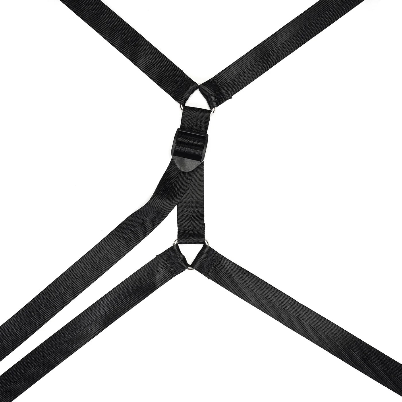Liebe Seele Under Mattress Restraint Straps with Gold D-ring ends — flat lay