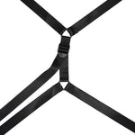 Liebe Seele Under Mattress Restraint Straps with Gold D-ring ends — flat lay