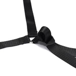 Liebe Seele Under Mattress Restraint Straps with Gold D-ring ends — flat lay