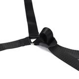 Liebe Seele Under Mattress Restraint Straps with Gold D-ring ends — flat lay