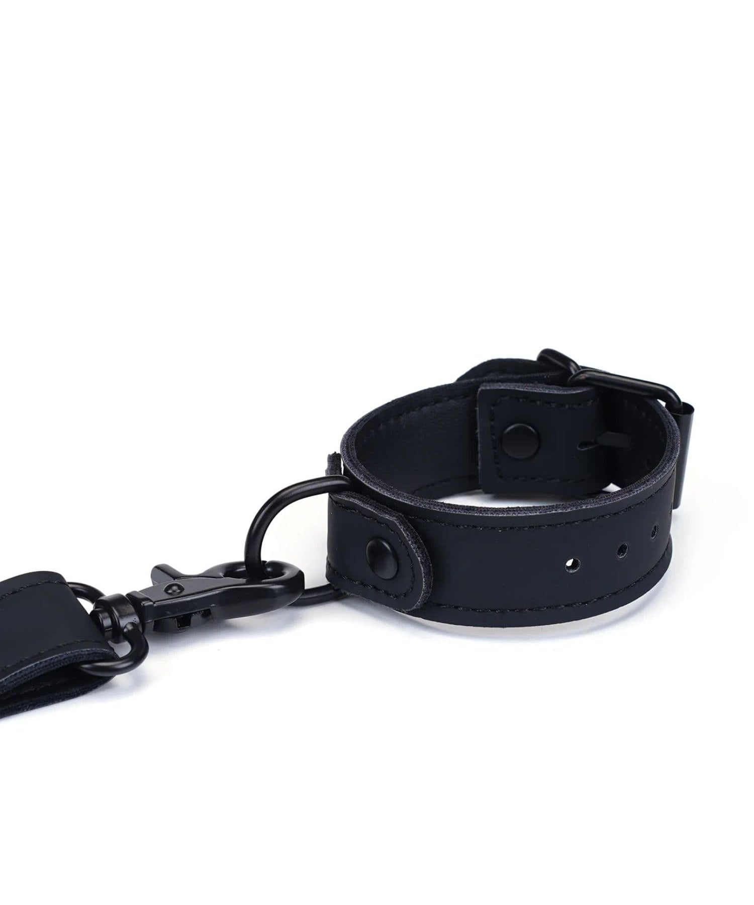 Liebe Seele Vegan Leather Wrist to Collar Restraints | Bondage, BDSM Bedroom Fun | Avec Amour Lingerie