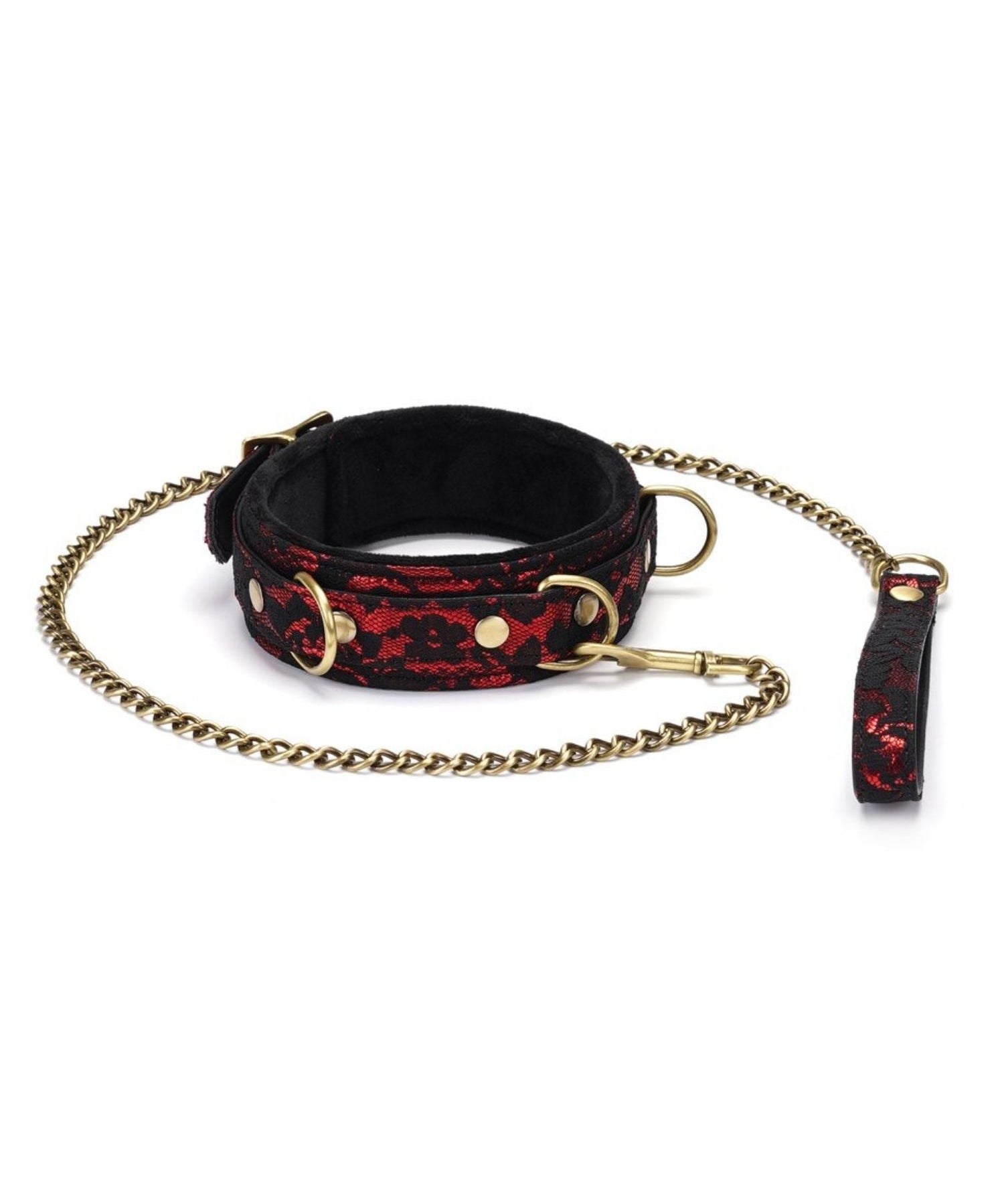 Liebe Seele Victorian Garden Lace & Velvet Collar w/ Leash