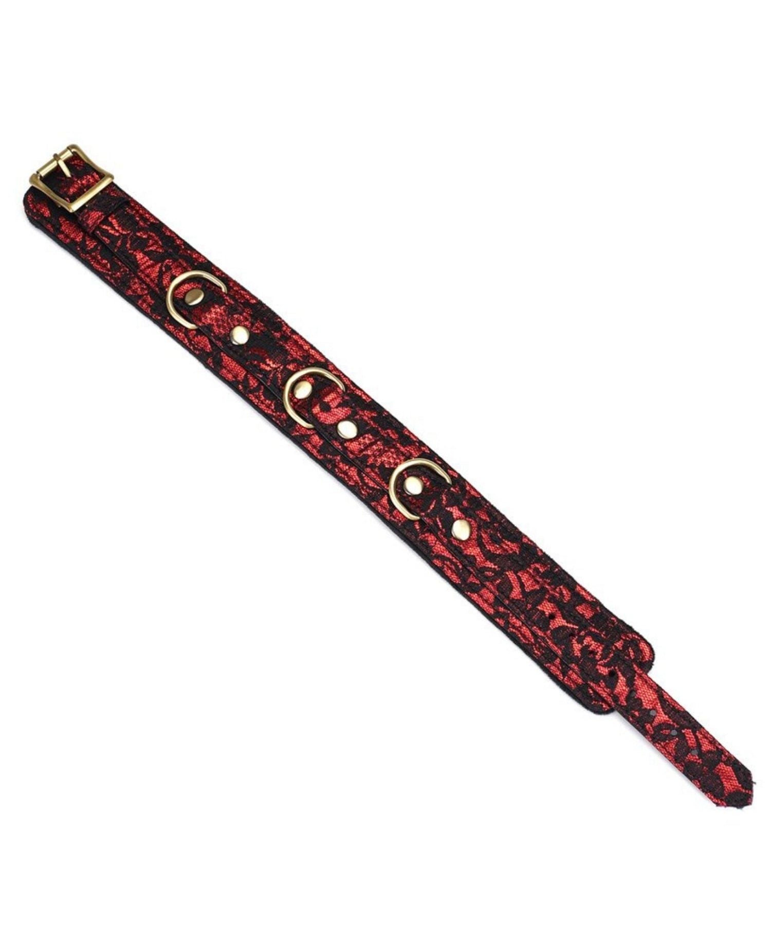 Liebe Seele Victorian Garden Lace & Velvet Collar w/ Leash