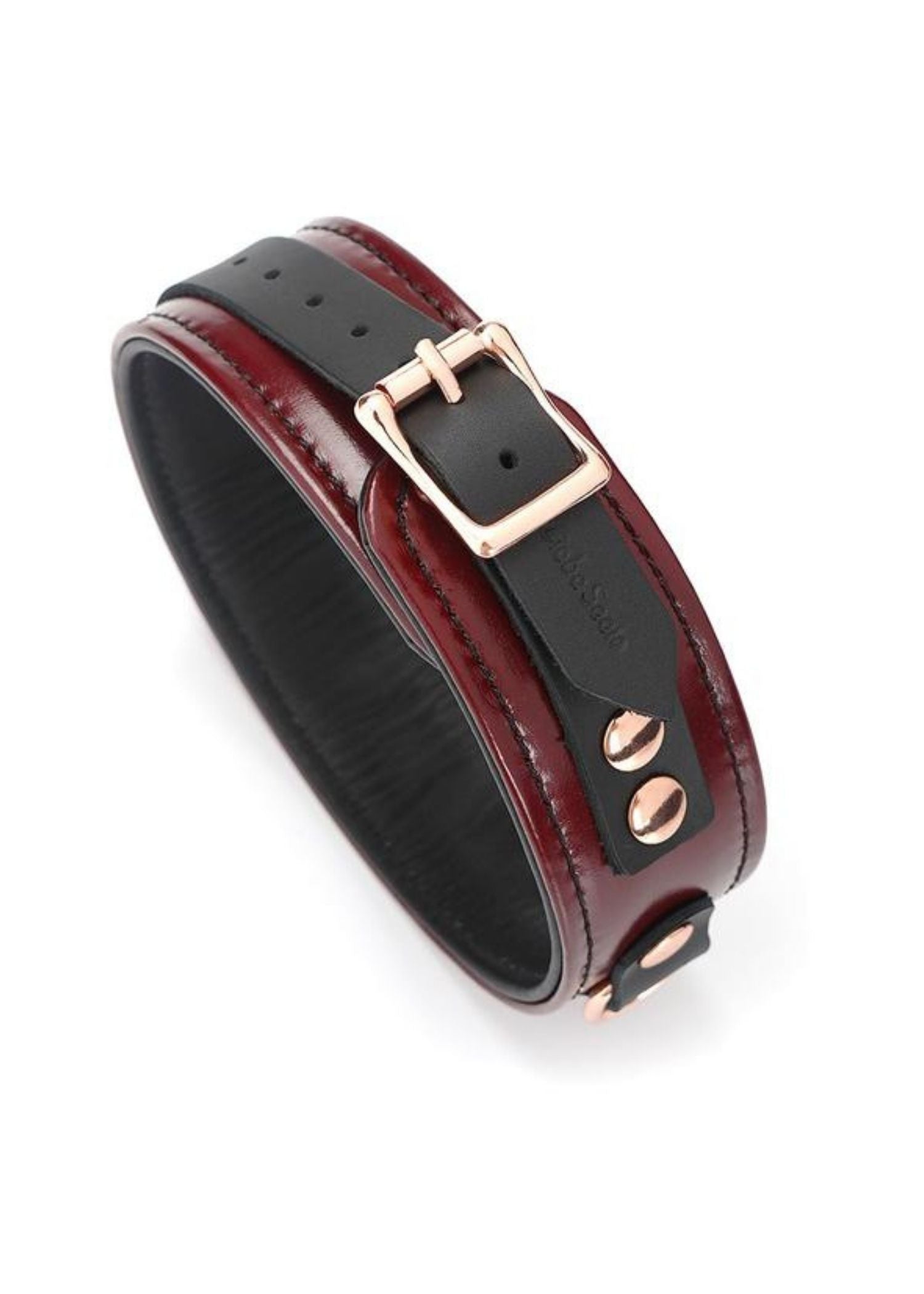 Liebe Seele Wine Red Collar & Leash | Avec Amour Lingerie