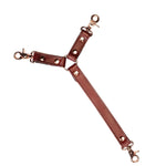 Liebe Seele Wine Red Leather Collar and Wrist Restraint | Avec Amour Lingerie