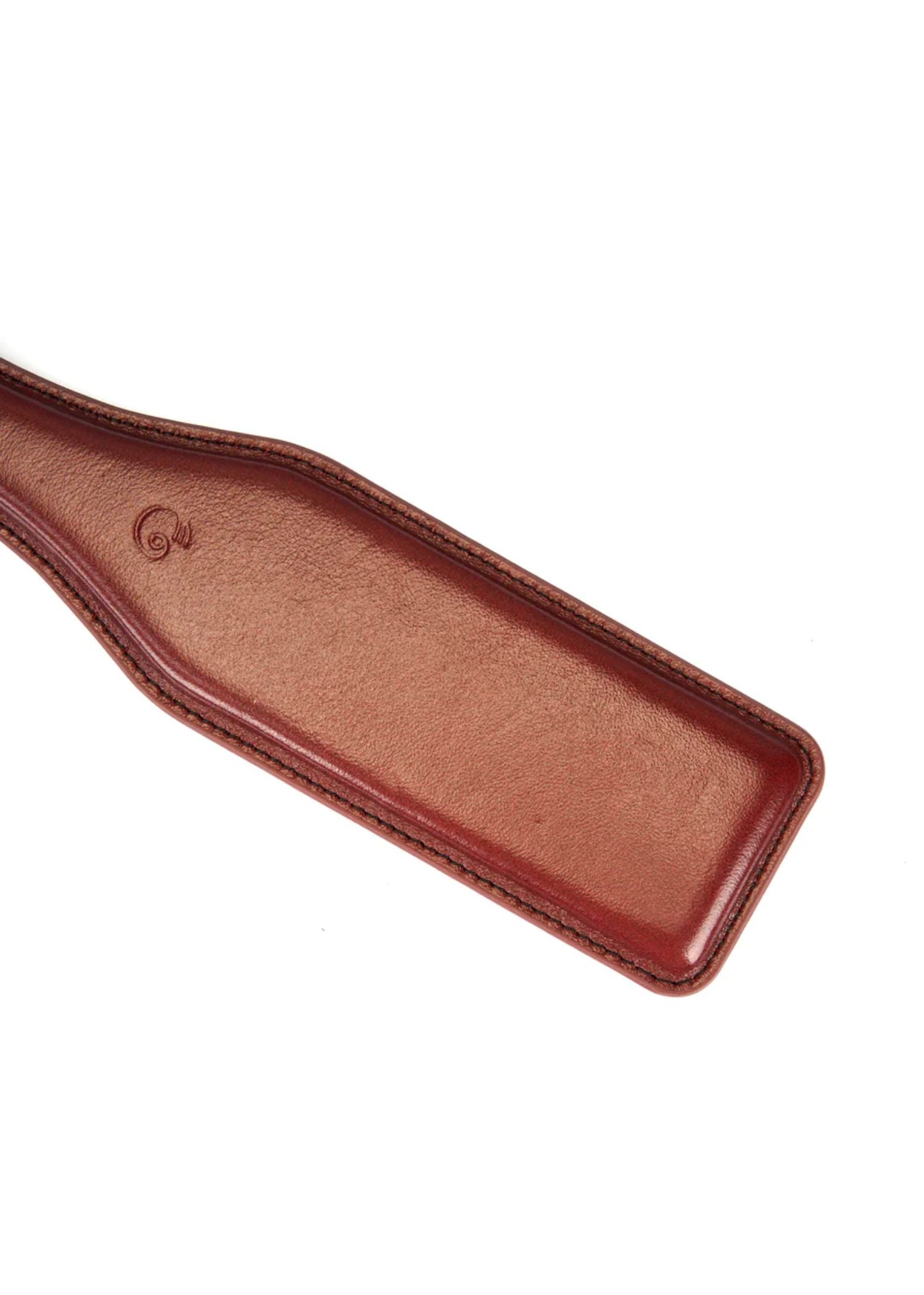 Liebe Seele Wine Red Leather Paddle | Avec Amour Lingerie