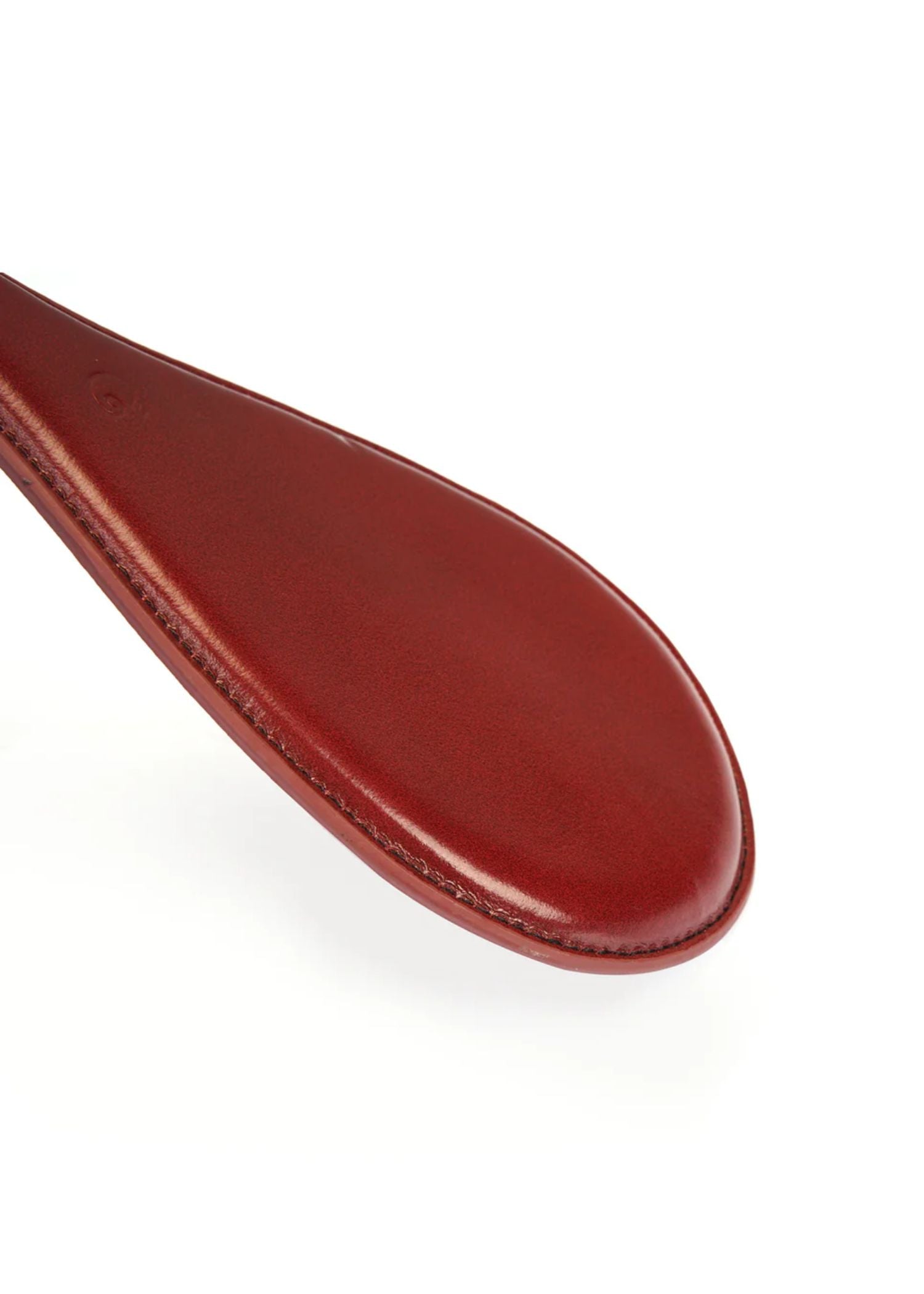 Liebe Seele Wine Red Leather Round Paddle (Wine Red) | Avec Amour Lingerie