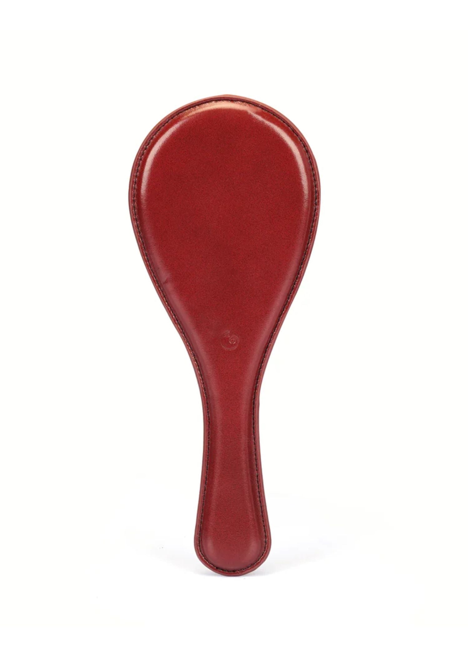 Liebe Seele Wine Red Leather Round Paddle (Wine Red) | Avec Amour Lingerie