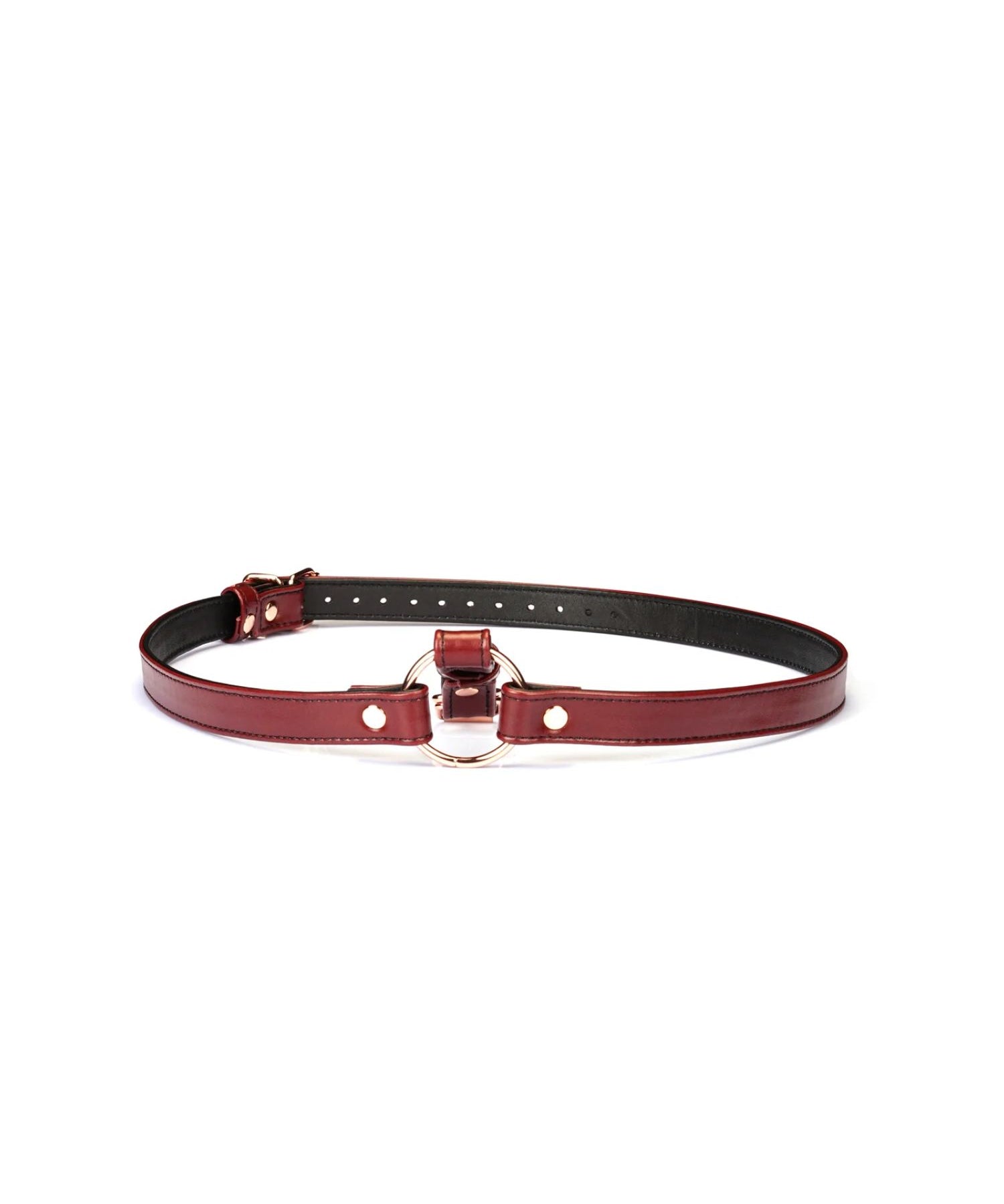 Liebe Seele Wine Red Leather Waist Harness | Avec Amour Lingerie