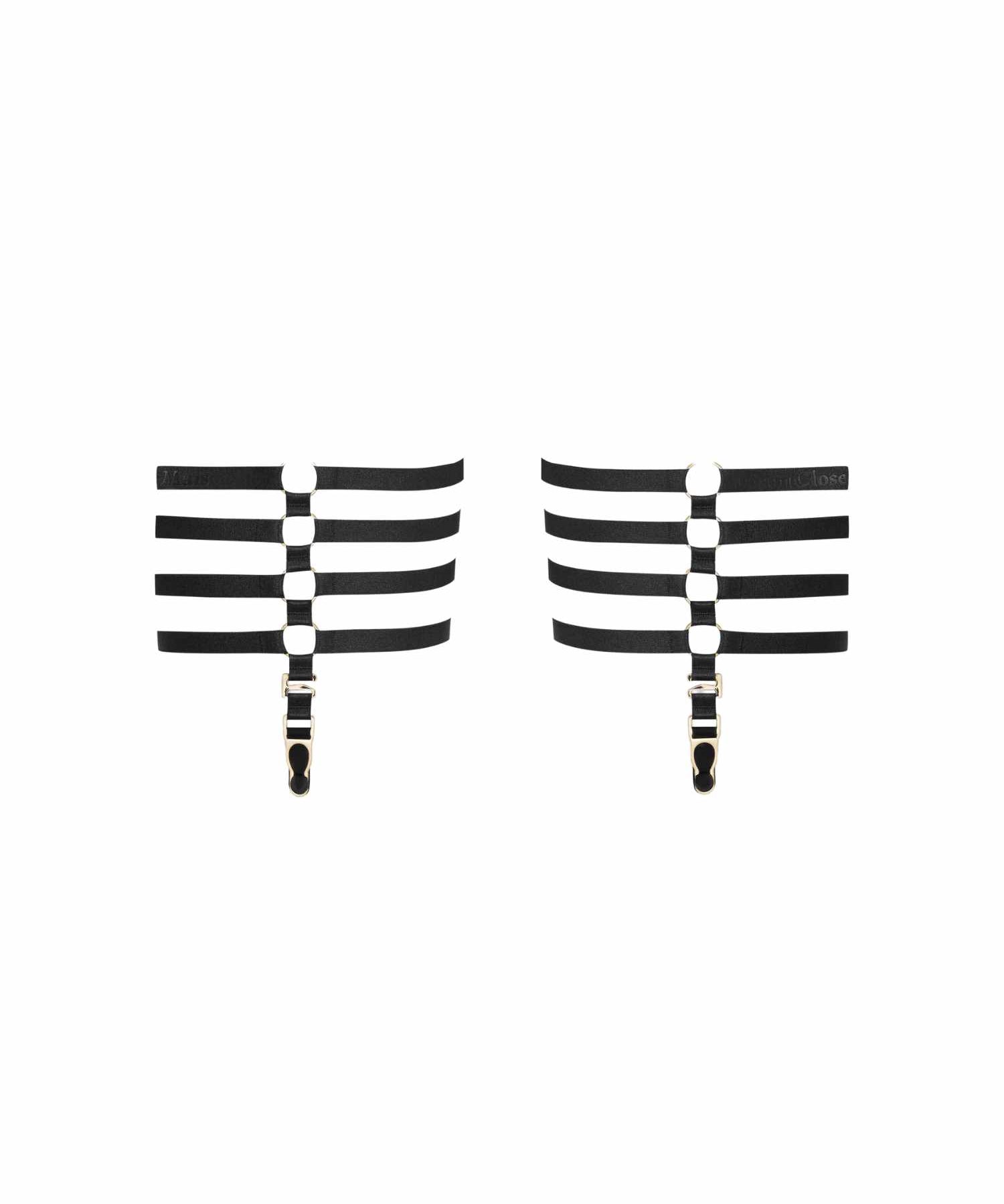 Maison Close Chambre Noire Garters | Avec Amour Lingerie