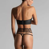 Maison Close Chambre Noire Garter Belt (Black) | Avec Amour Luxury Lingerie