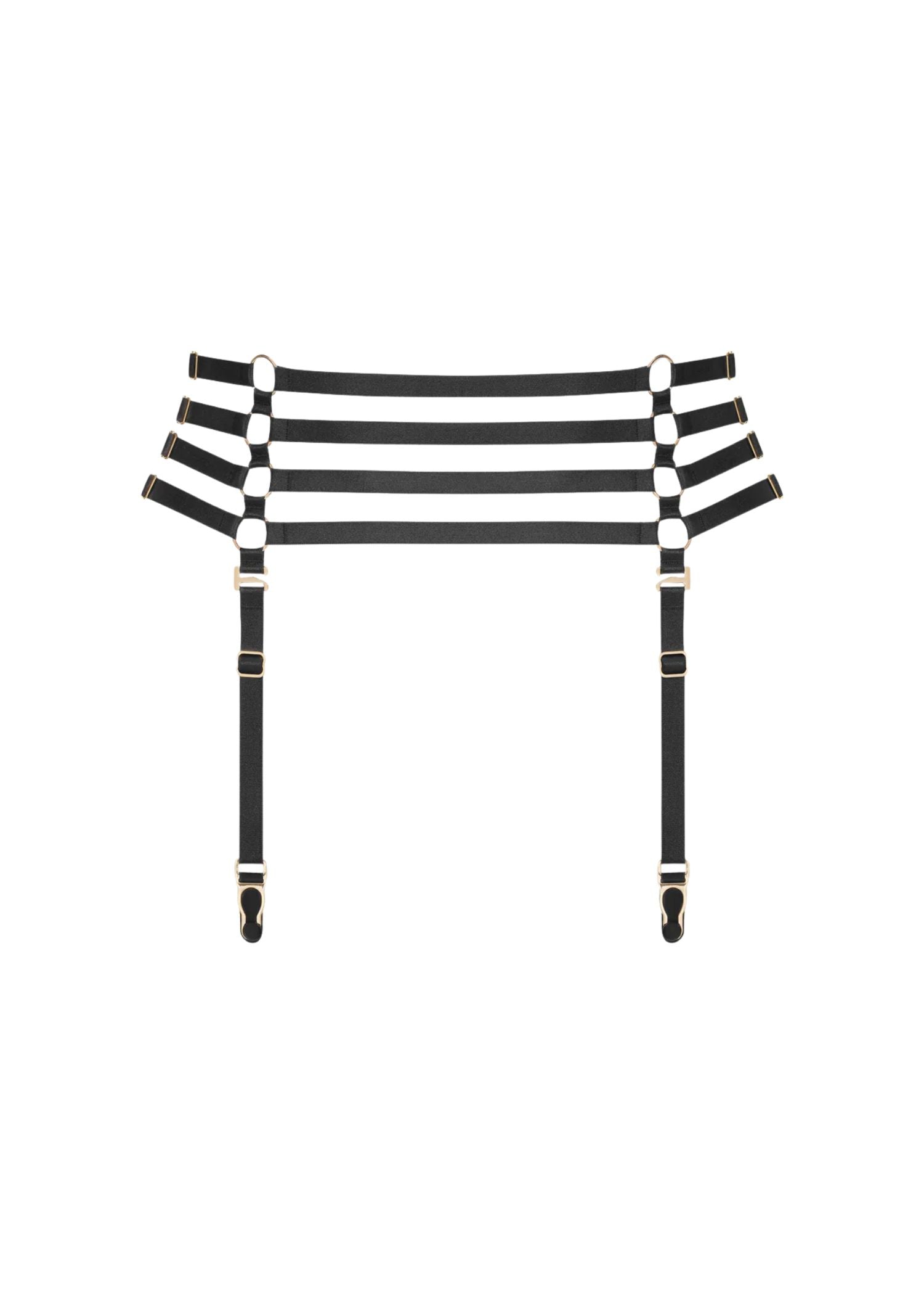 Maison Close Chambre Noire Garter Belt (Black) | Avec Amour Luxury Lingerie