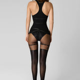 Maison Close COPRS Studded Garters (Black) | Avec Amour Lingerie Accessories