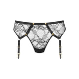 Maison Close Jeux Magnetiques Suspender Thong (Black) | Avec Amour Luxury Lingerie