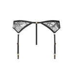 Maison Close Jeux Magnetiques Suspender Thong (Black) | Avec Amour Luxury Lingerie