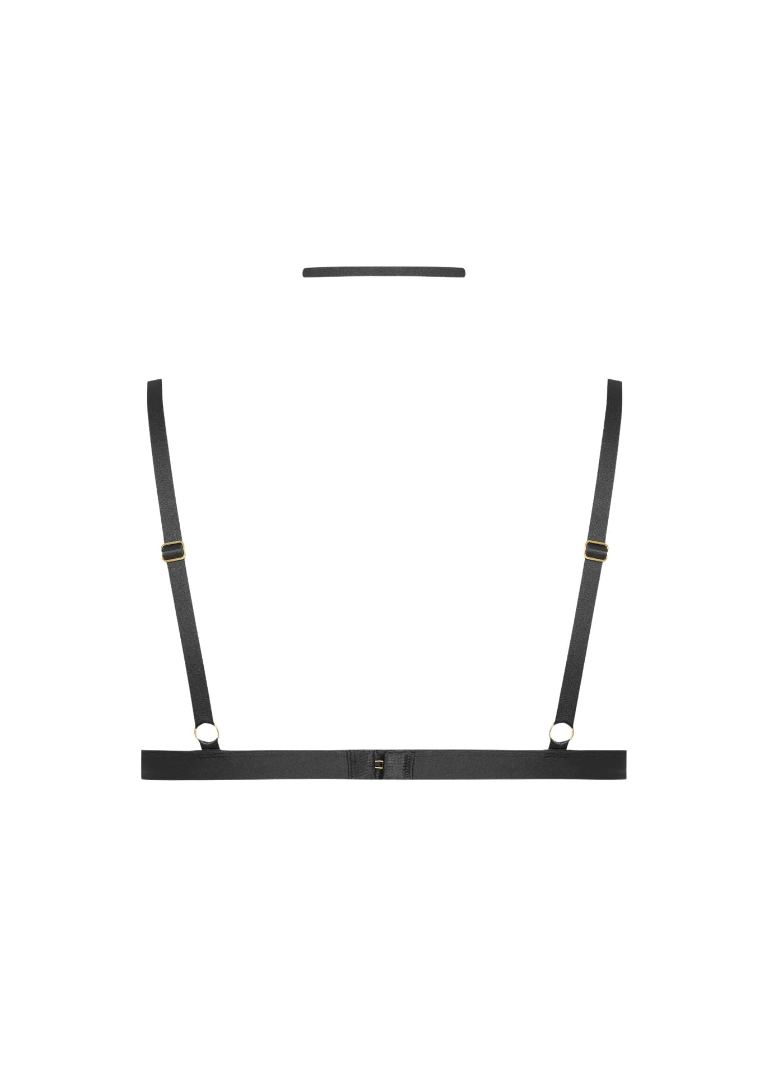 Maison Close Jeux Magnetiques Triangle Bra Harness (Black) | Avec Amour Luxury Lingerie