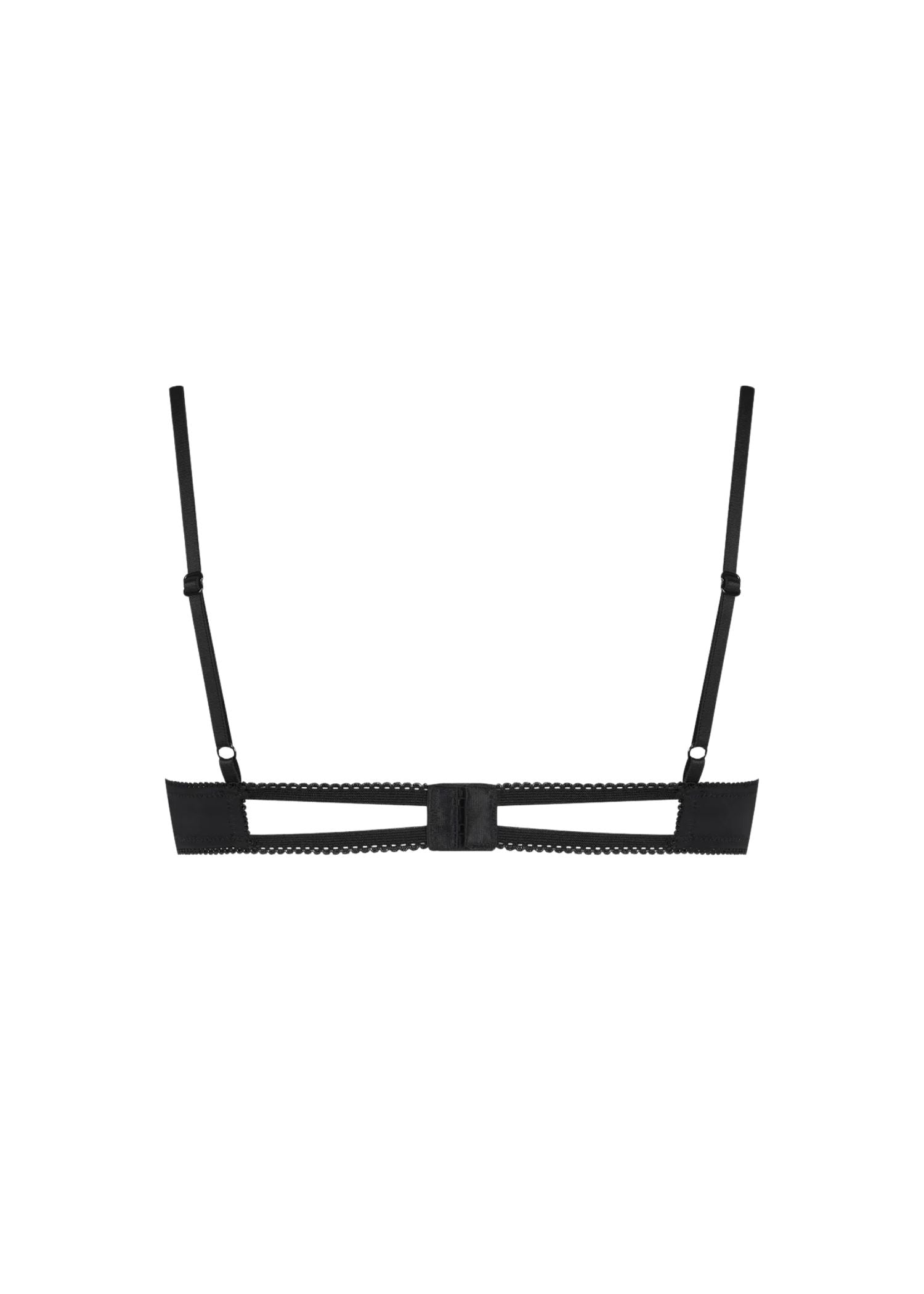 Maison Close Le Petit Secret Cupless Bra with Bow (Black) | Avec Amour Lingerie