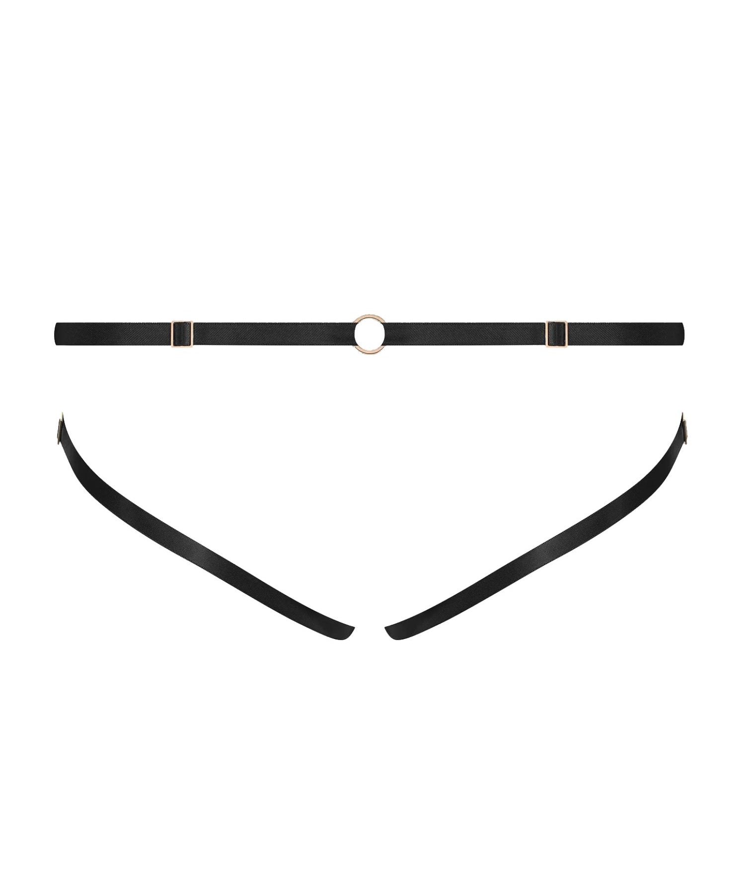Maison Close Les Romantiques Le Ravissant Naked Thong (Black) | Avec Amour Lingerie