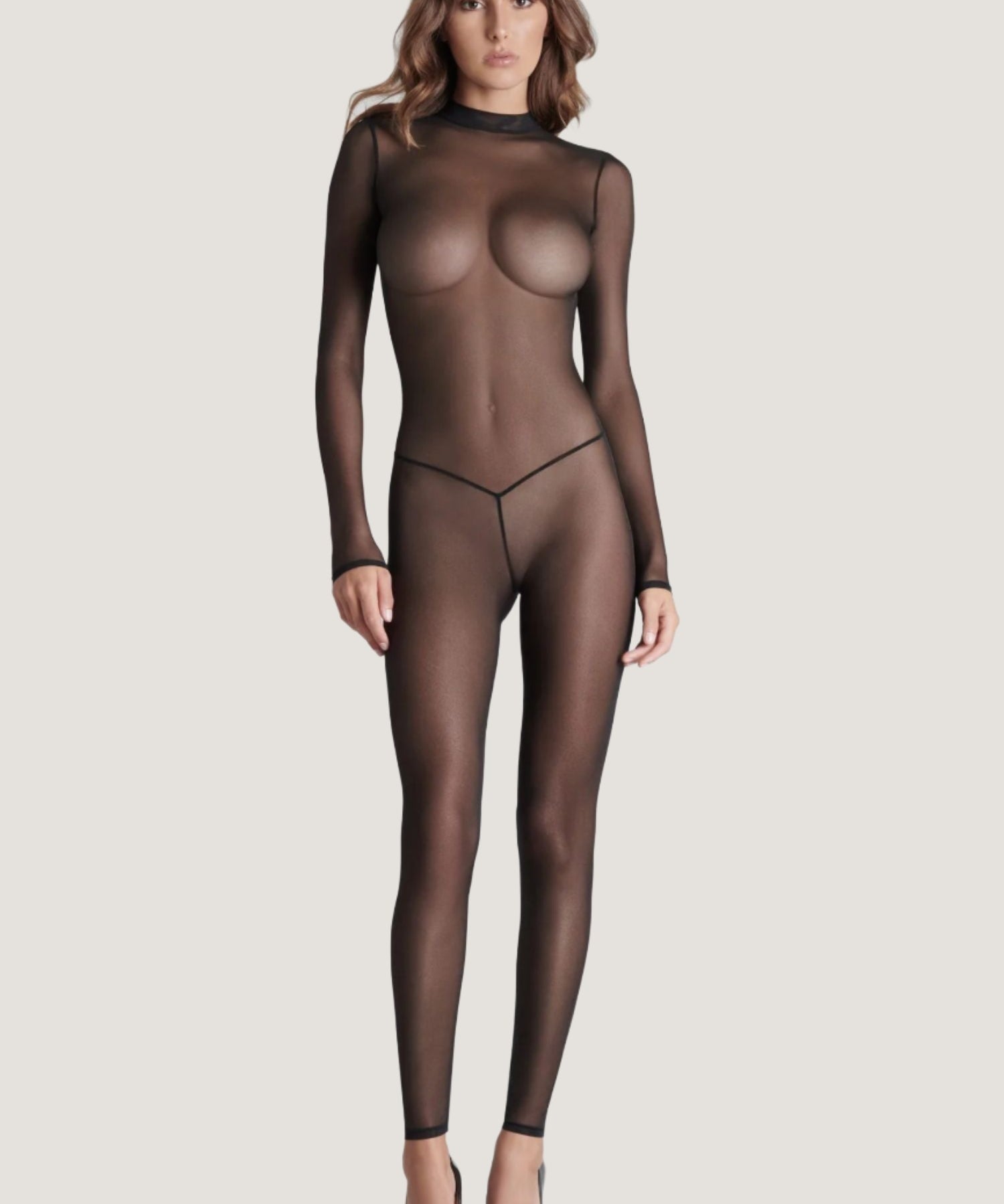 Maison Close Open Back Catsuit (Black) | Avec Amour Lingerie