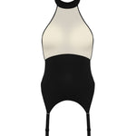 Maison Close Pure Tentation Halter Neck Bodysuit (Black) | Avec Amour Luxury Lingerie