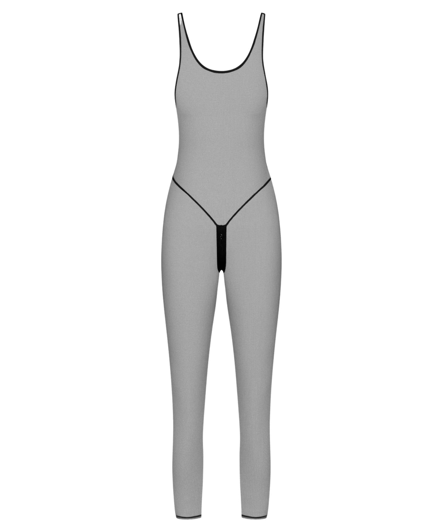 Maison Close Pure Tentation Openable Strap Catsuit (Black) | Avec Amour Luxury Lingerie