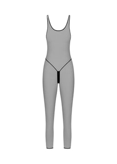 Maison Close Pure Tentation Openable Strap Catsuit (Black) | Avec Amour Luxury Lingerie