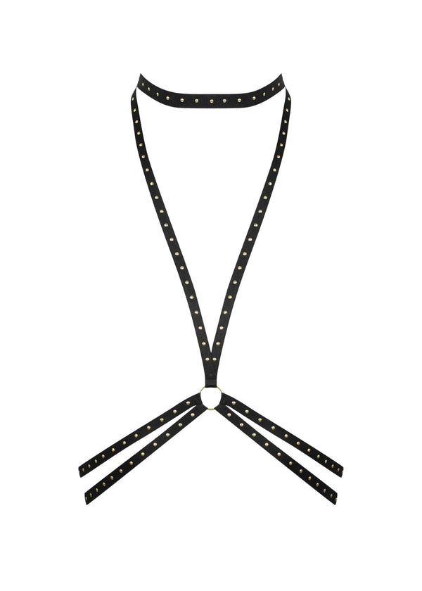 Maison Close Studded Harness (Black) | Avec Amour Lingerie