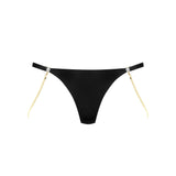 Maison Close Tapage Nocturne Mini Thong with Jewelry (Black) | Avec Amour Luxury