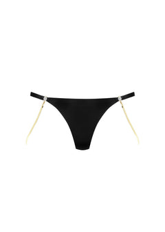 Maison Close Tapage Nocturne Mini Thong with Jewelry (Black) | Avec Amour Luxury