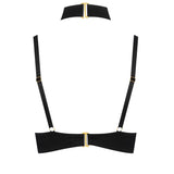 Maison Close Tapage Nocturne Open Bra with Jewelry (Black) | Avec Amour Sexy Lingerie