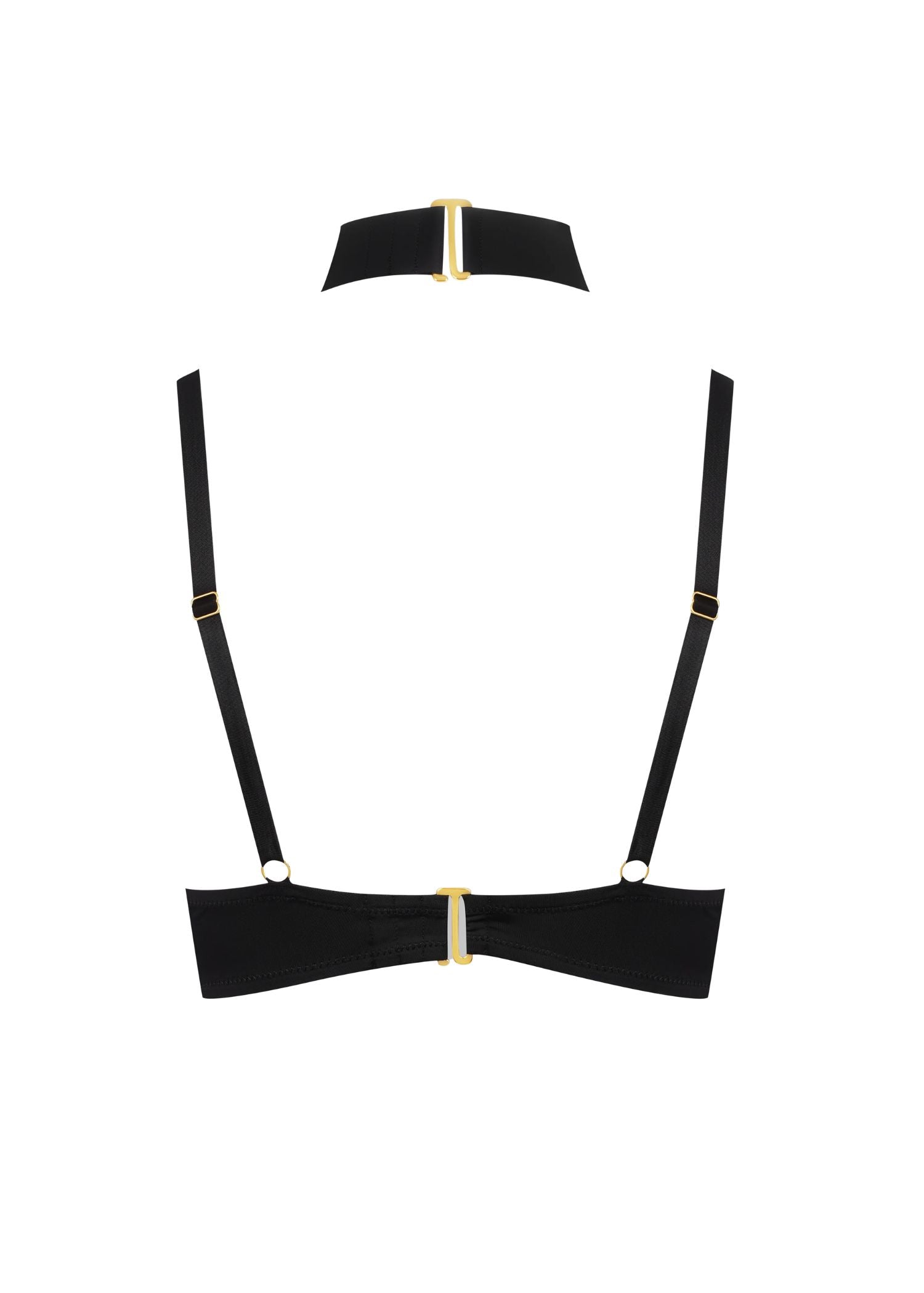 Maison Close Tapage Nocturne Open Bra with Jewelry (Black) | Avec Amour Sexy Lingerie