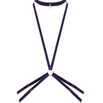 Maison Close Velvet Harness (Purple) | Avec Amour Sexy Lingerie