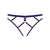 Maison Close Velvet Open Brief (Purple) | Avec Amour Sexy Lingerie