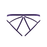 Maison Close Velvet Open Brief (Purple) | Avec Amour Sexy Lingerie