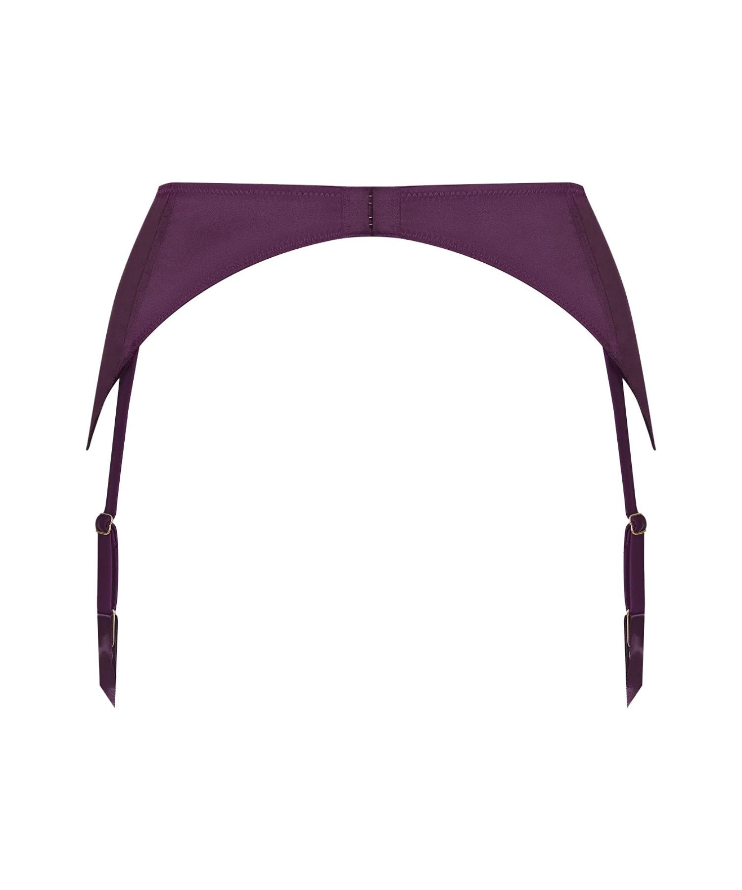 Maison Close Villa Satine Garter Belt (Purple) | Avec Amour Luxury Lingerie