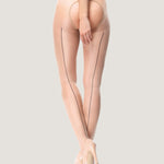 Miss O Lingerie - Shiny Open Crotchless Pantyhose (Beige) | Avec Amour Lingerie