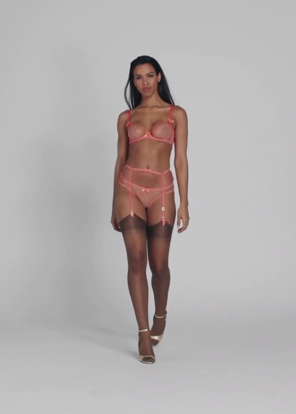 Agent Provocateur Lorna Bra (Coral) | Avec Amour Luxury Lingerie