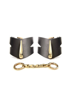 AVAM MOLTEN Leather Wrist Cuff (Black) | Avec Amour Lingerie