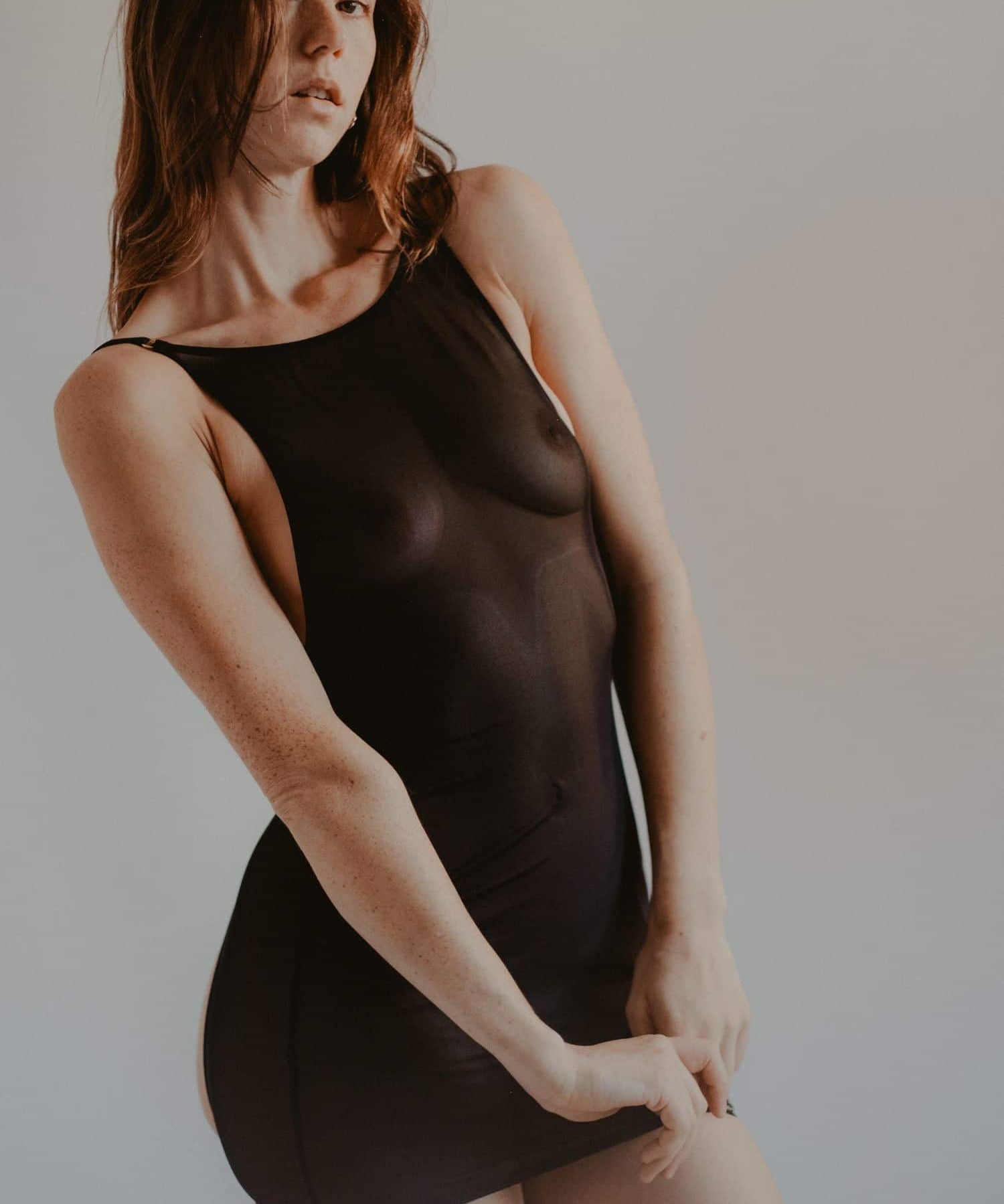 SPOIL ME Lingerie Gift Set (Medium) | AVAM Backless Dress, AVAM DIAMOND Thong, Silk Makeup Pouch