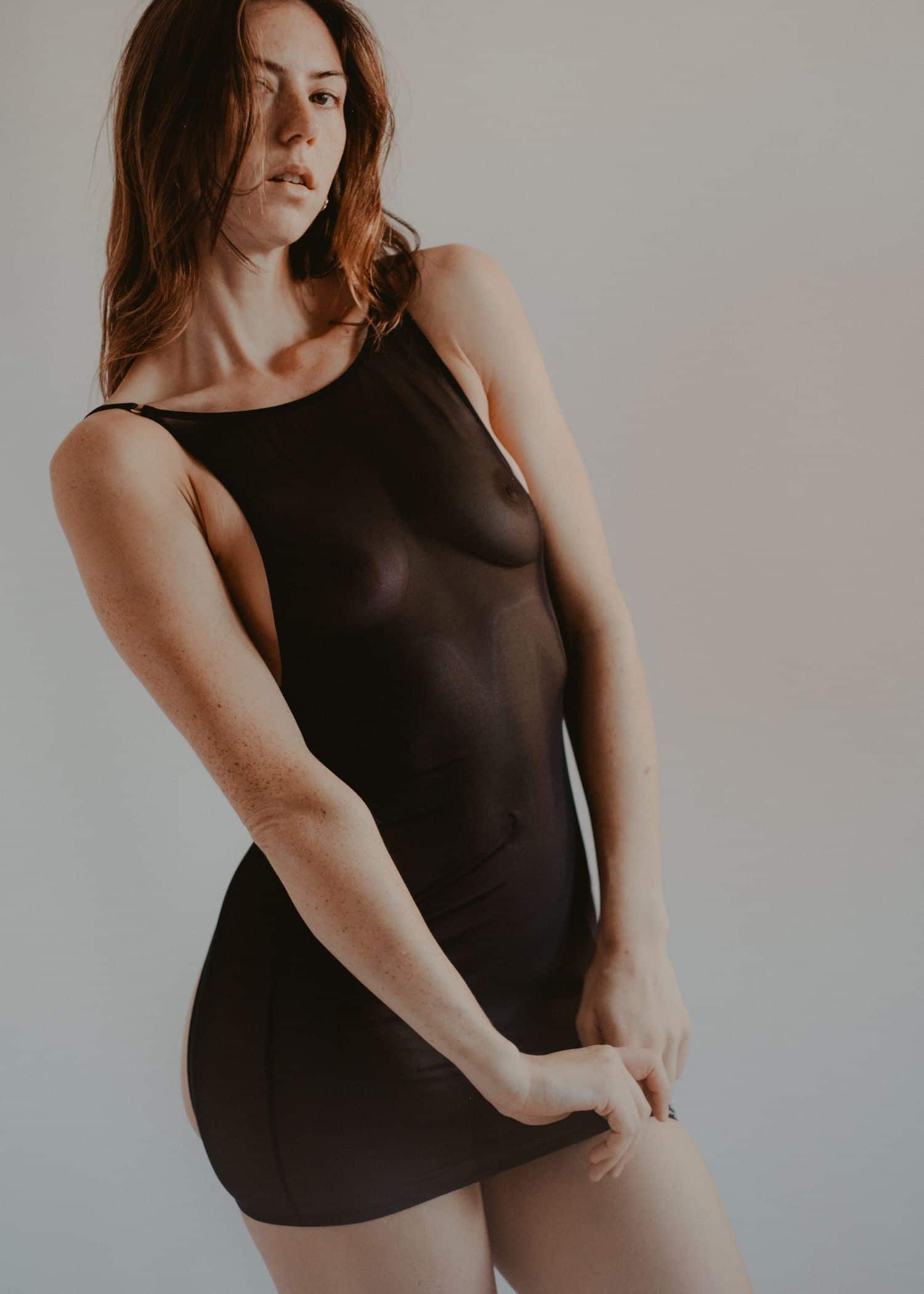 SPOIL ME Lingerie Gift Set (Medium) | AVAM Backless Dress, AVAM DIAMOND Thong, Silk Makeup Pouch