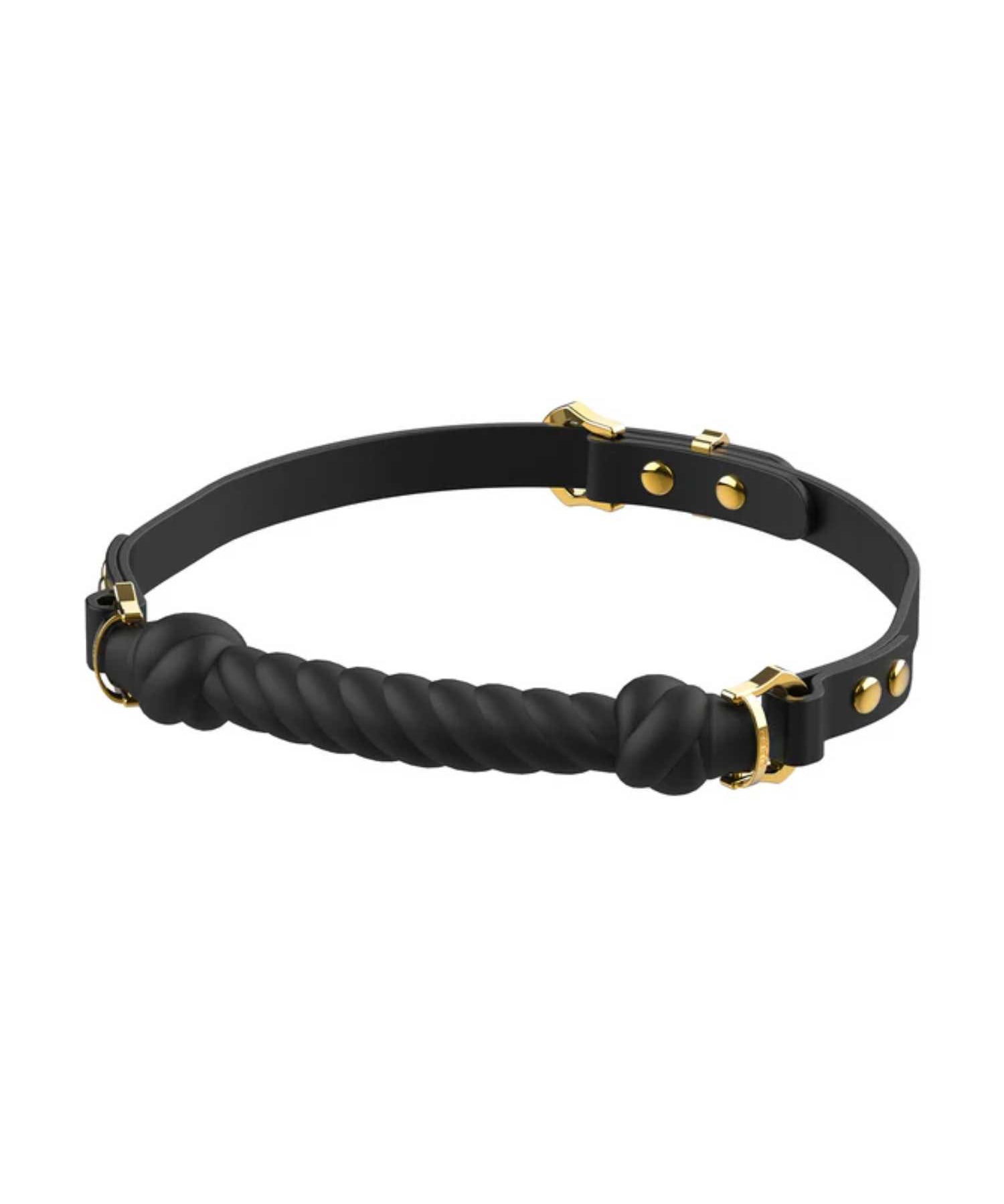 UPKO Desire of Mouth Knot Shaped Mouth Gag (Black) | Avec Amour Lingerie
