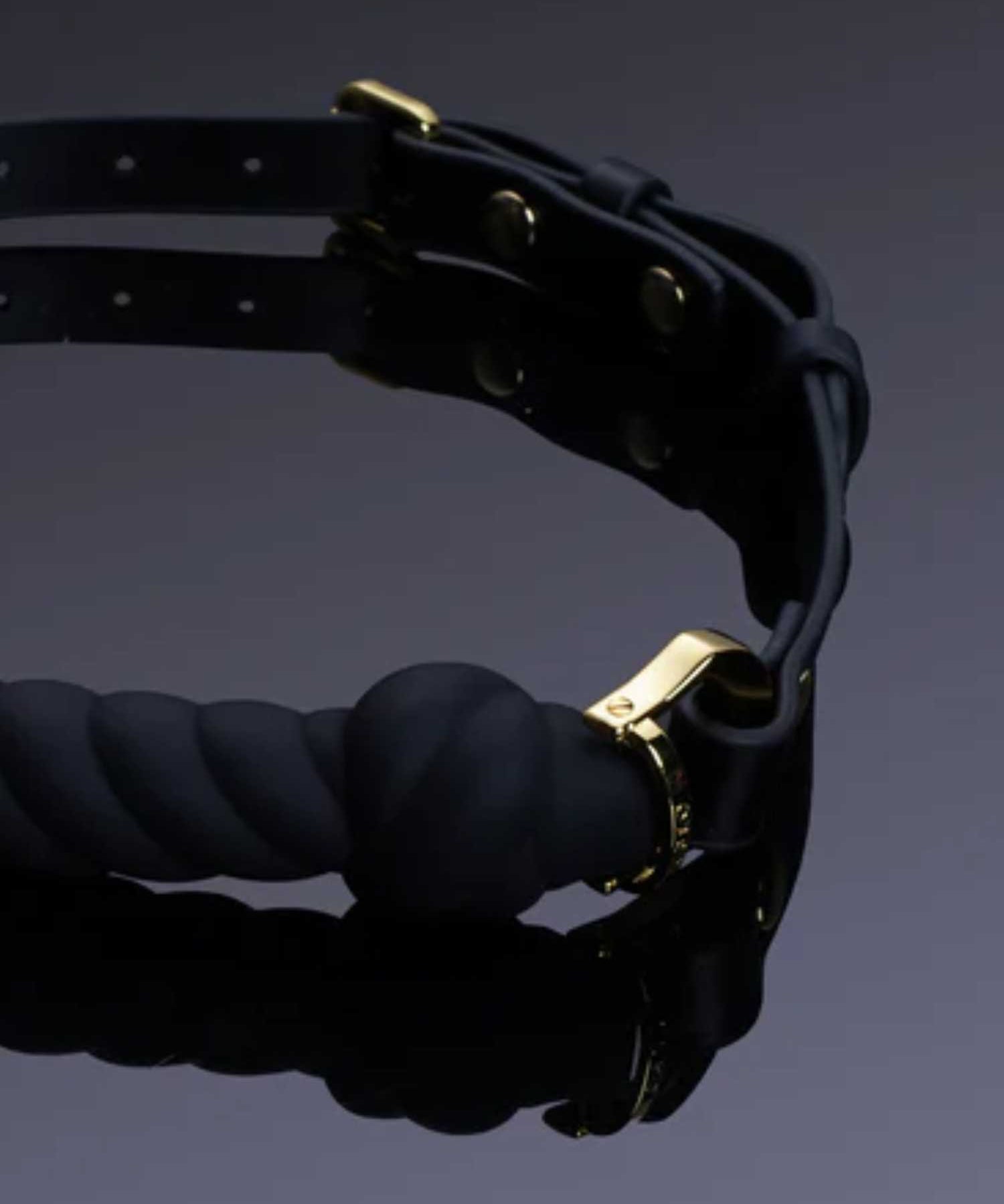 UPKO Desire of Mouth Knot Shaped Mouth Gag (Black) | Avec Amour Lingerie
