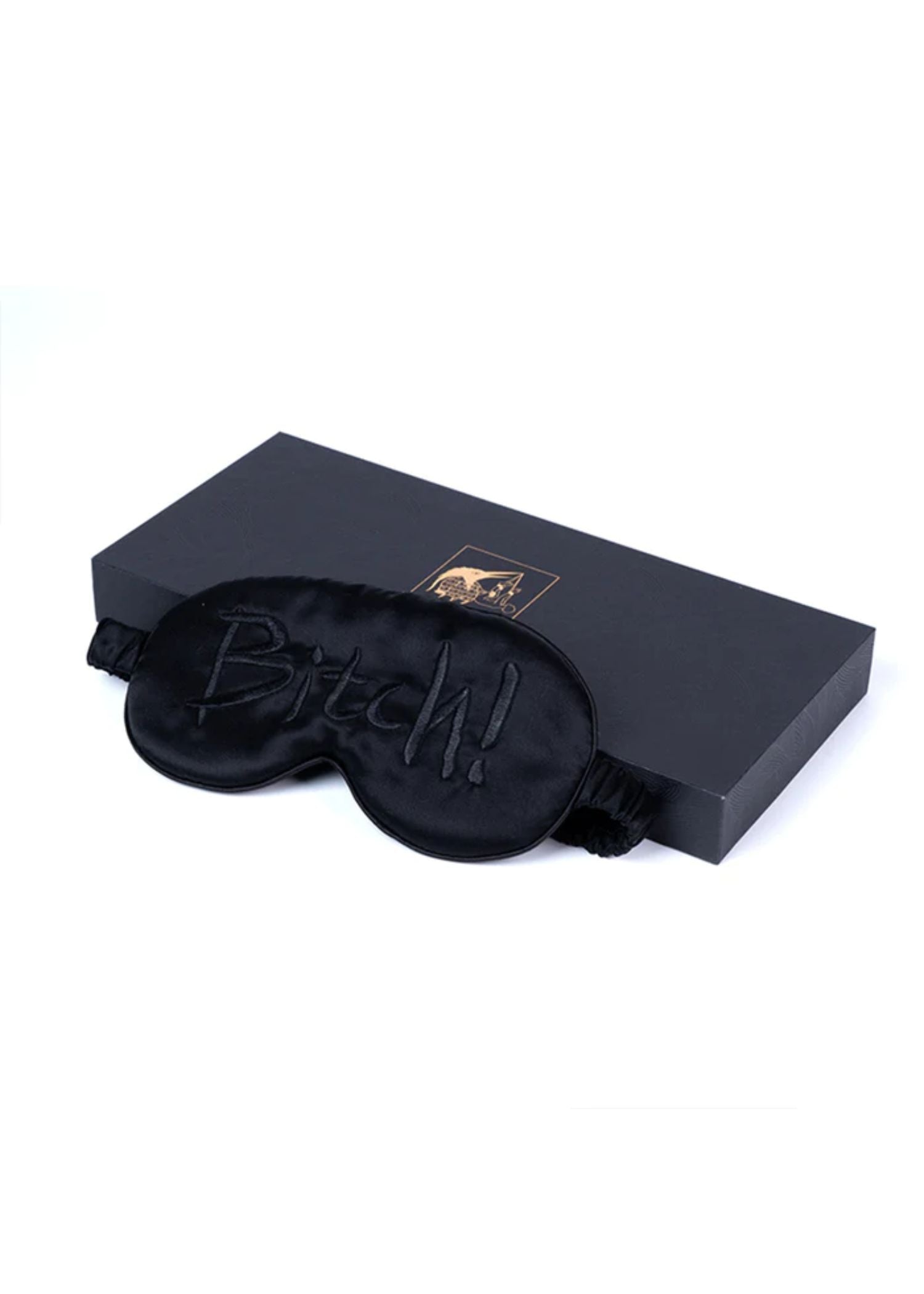 UPKO Embroidered Silk Blindfold (Black) | Bedroom Fun Accessories
