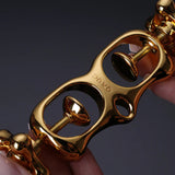 UPKO Finger Bound Play Metal Thumb Cuffs (Gold) | Avec Amour Luxury Lingerie