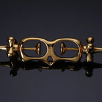 UPKO Finger Bound Play Metal Thumb Cuffs (Gold) | Avec Amour Luxury Lingerie