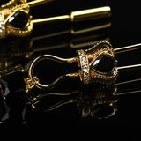 UPKO Gold Crown Chain Nipple Clamps | BDSM Bedroom Fun Accessories