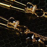 UPKO Gold Crown Chain Nipple Clamps | BDSM Bedroom Fun Accessories