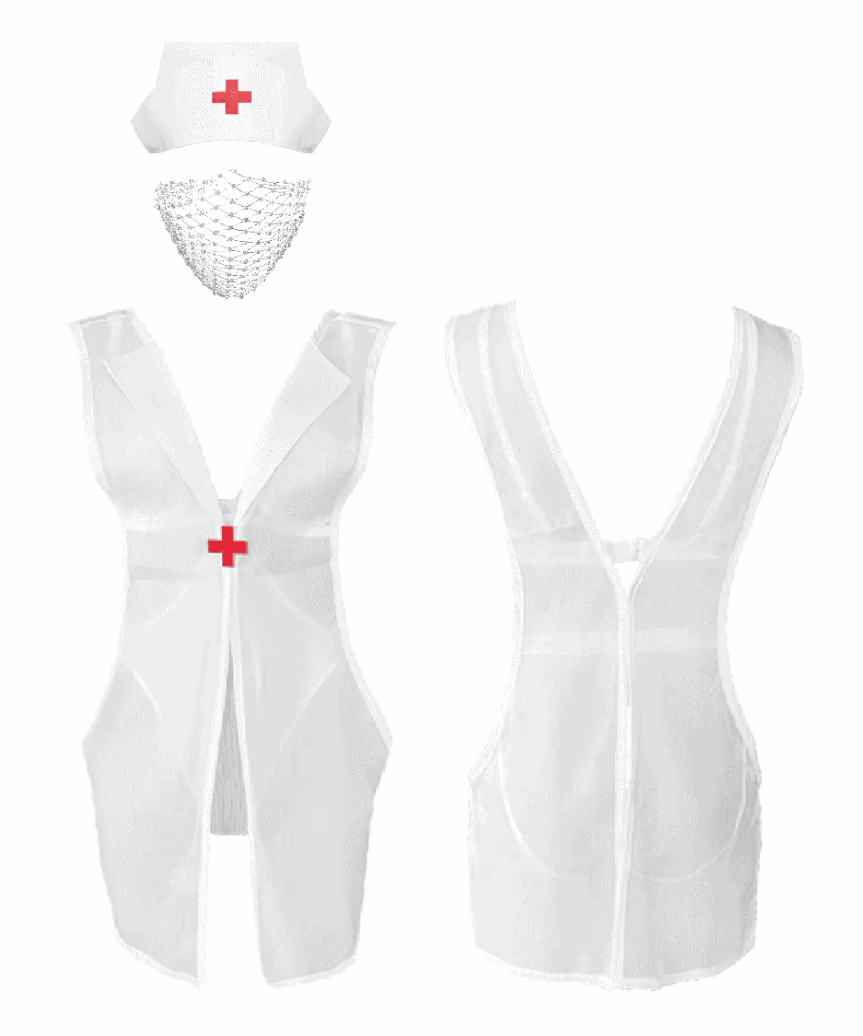 UPKO Nurse Role Play Costume Set (White) | Avec Amour Lingerie