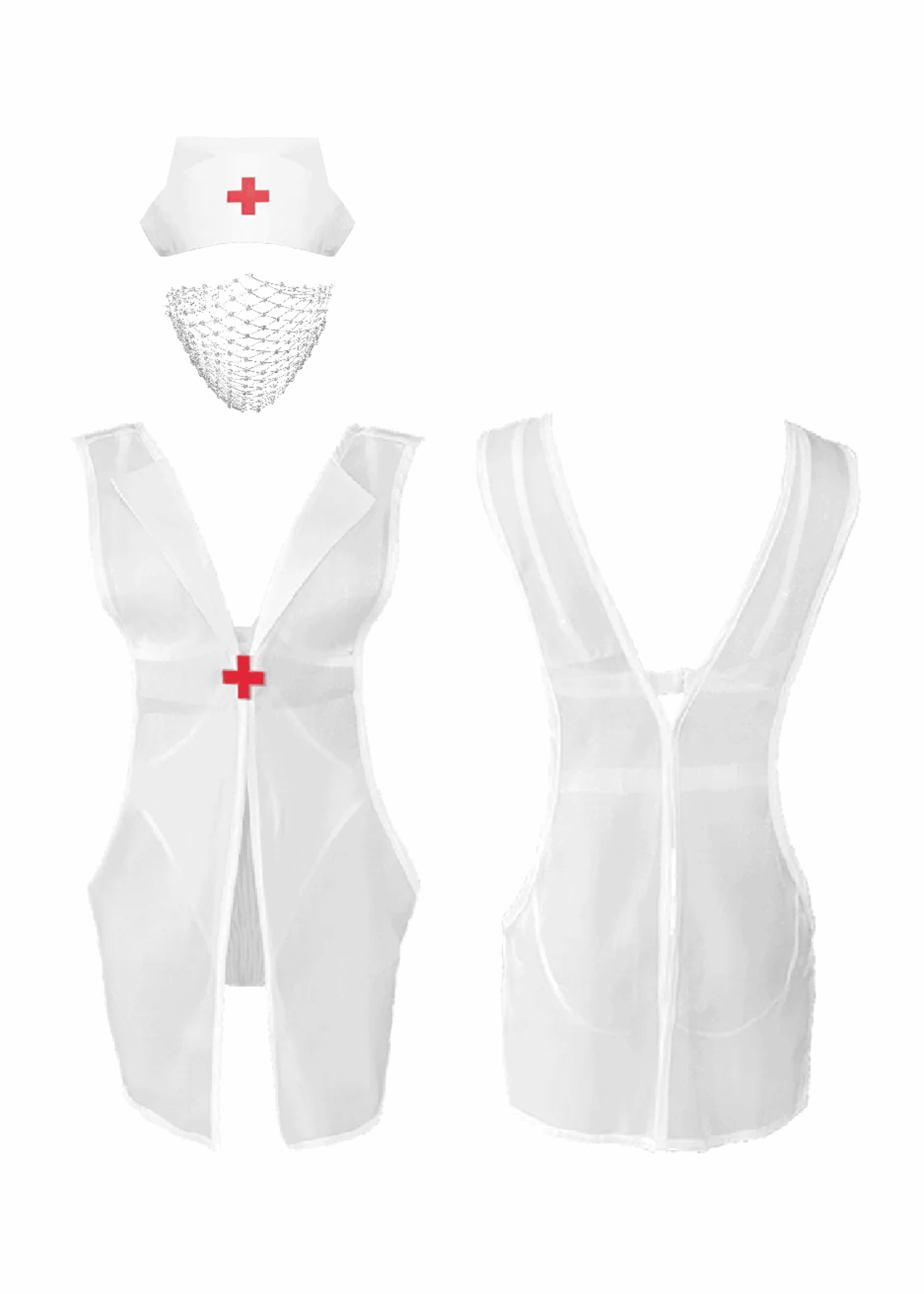 UPKO Nurse Role Play Costume Set (White) | Avec Amour Lingerie