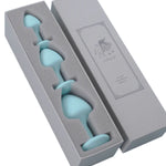 UPKO The Mushroom Butt Plugs Three Piece Set (Light Blue)